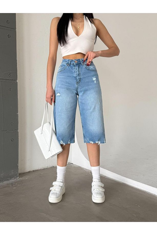 KOT BERMUDA BAGGY ŞORT - 1