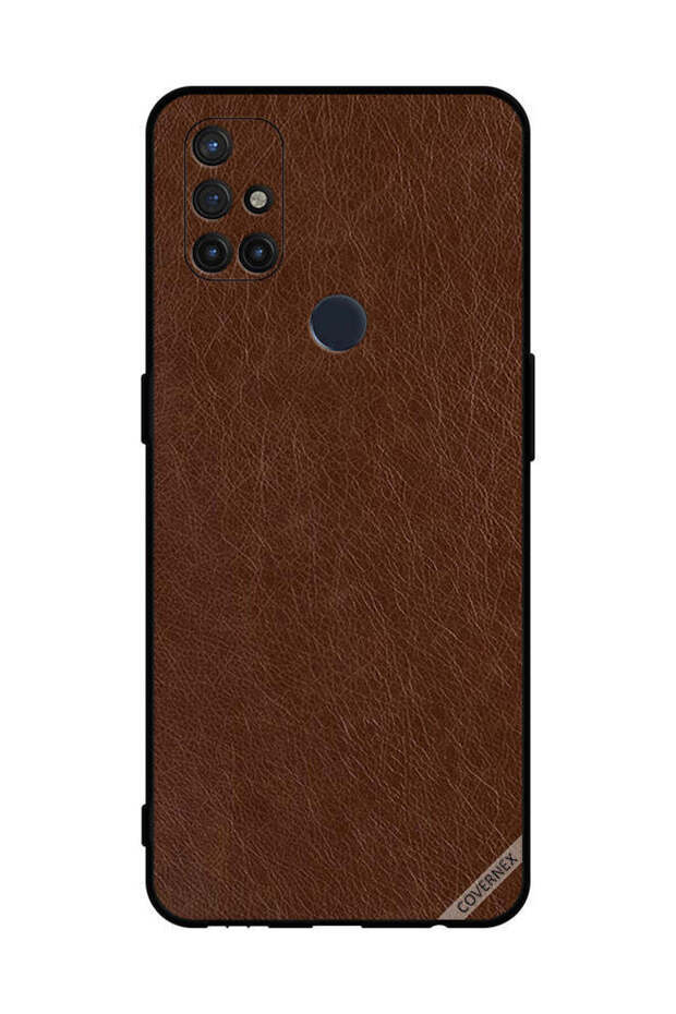 غطاء حماية لهاتف OnePlus Nord N10 5G بنمط جلدي