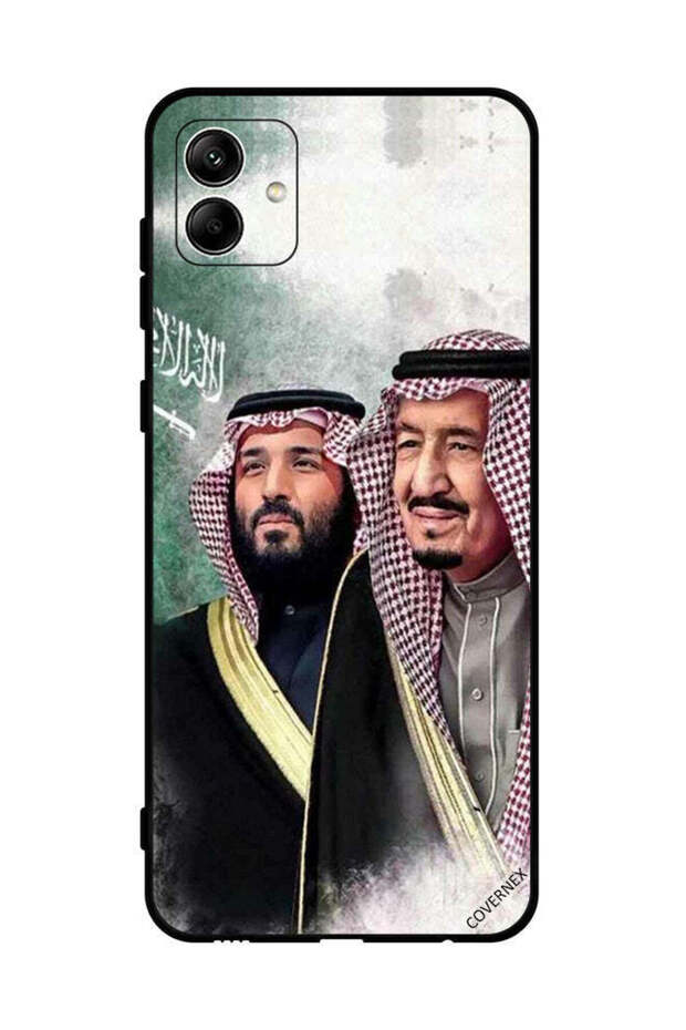 غطاء حماية لهاتف سامسونج جالاكسي A04 4G الملك سلمان ومحمد