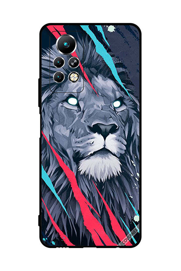 غطاء حماية لجهاز Infinix Note 11 Pro برسومات الأسد الملك