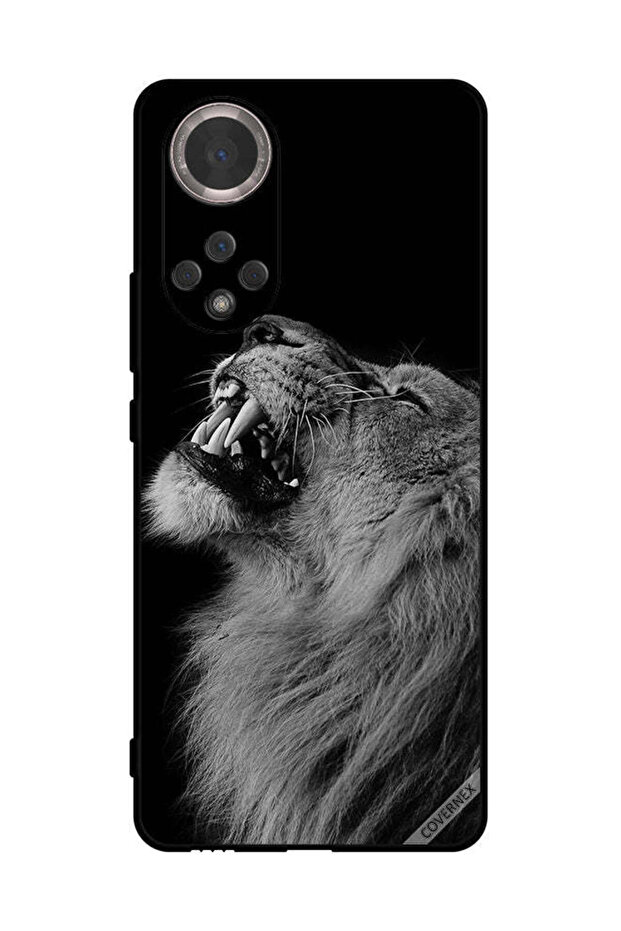 غطاء حماية لهاتف Honor 50 بتصميم الأسد المبهج