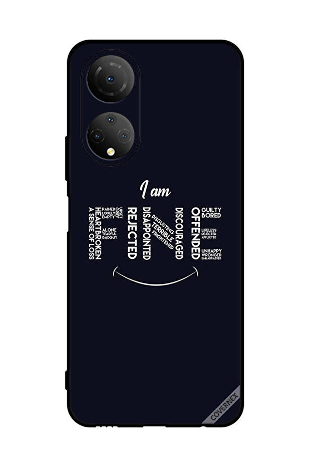 غطاء حماية لهاتف Honor X7، أنا بخير ومرفوض