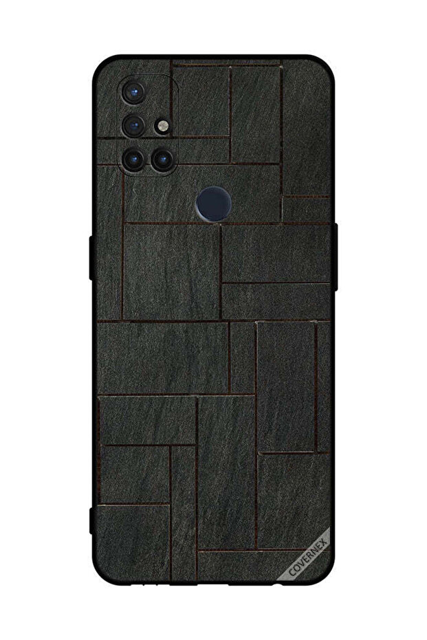 غطاء حماية لهاتف OnePlus Nord N10 5G بنمط جدار حجري