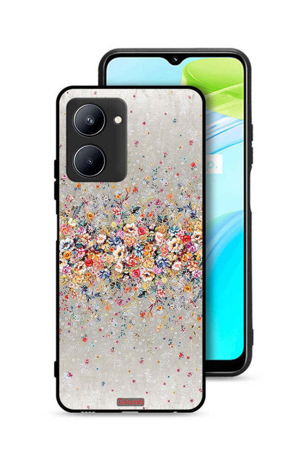 Realme C33 Protective Case Cover Small Flowers Abstract Art
