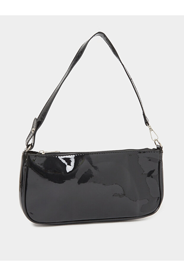 حقيبة كتف صلبة مع سحاب للإغلاق - 1