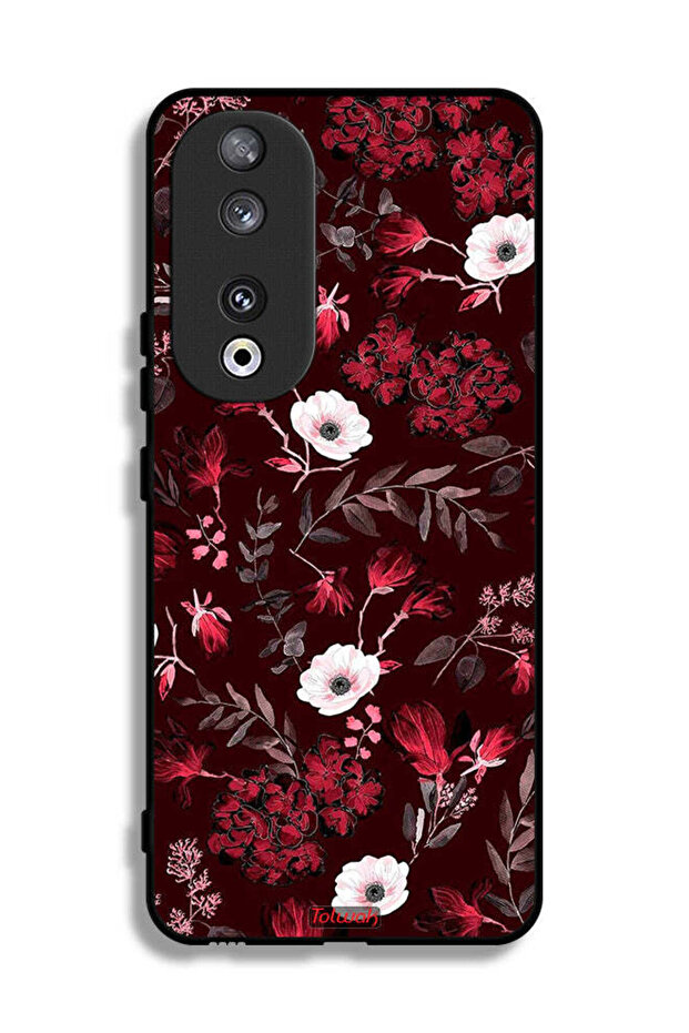 Honor 90 Protective Case Cover Small Flowers And Tropical Leaves