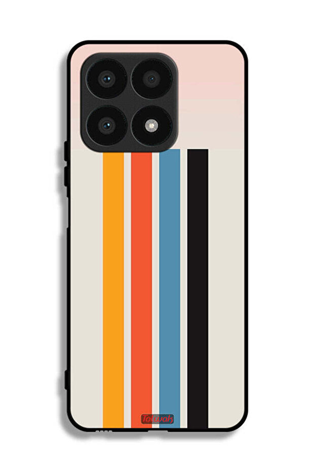 غطاء حماية لهاتف Honor X8a بنمط خطوط مستقيمة - 1