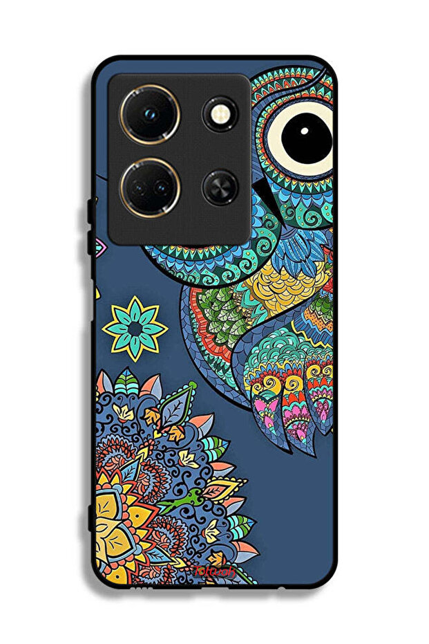 Infinix Note 30 Protective Case Cover Floral Owl
