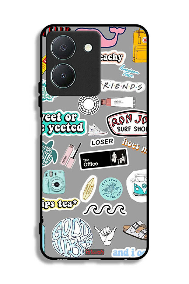 Vivo Y36 4G Protective Case Cover Good Vibes Stickers