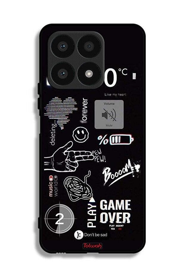 Honor X8a Protective Case Cover Game Over Pew Pew