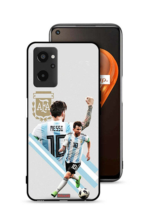 غطاء حماية لهاتف Realme 9i 4G برسومات ليو ميسي