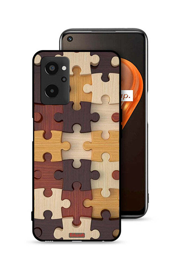Realme 9i 4G Protective Case Cover Wooden Pattern