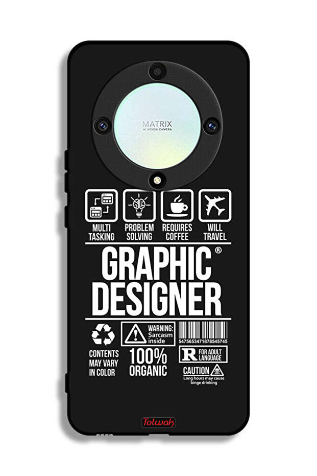 Honor X9a Protective Case Cover Graphic Designer Sticker