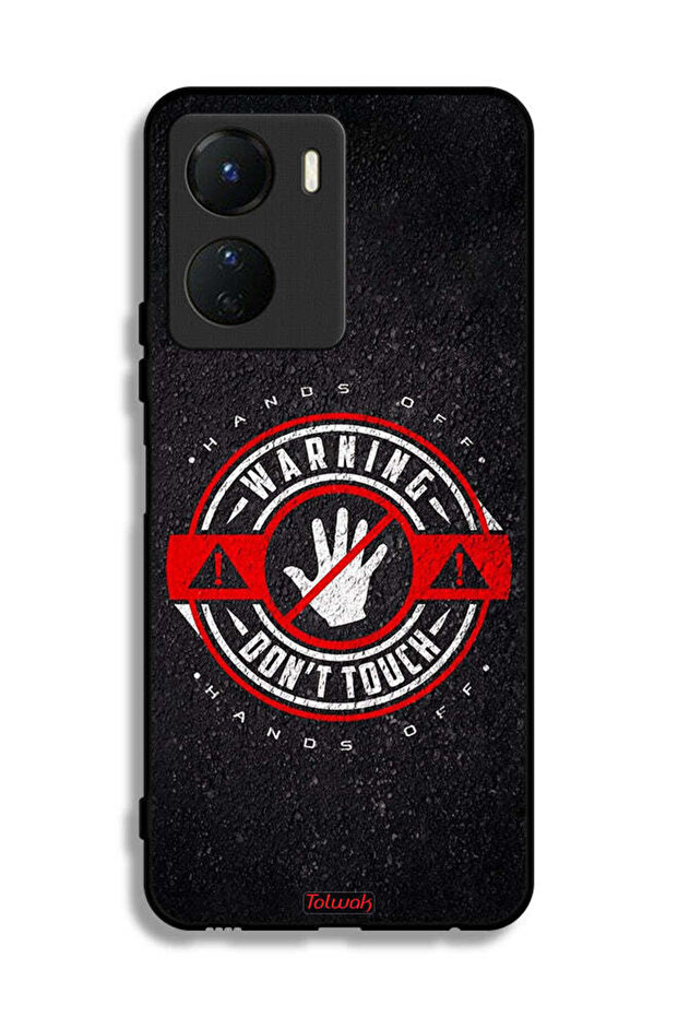 Vivo Y16 Protective Case Cover Warning Do Not Touch