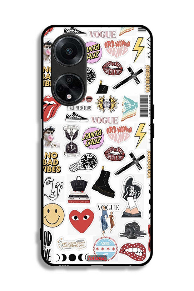 Oppo A98 5G Protective Case Cover No Bad Vibes Stickers