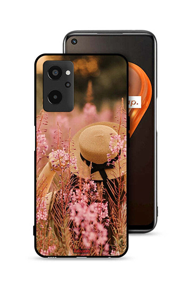 Realme 9i 4G Protective Case Cover Hat Girl In Flowers