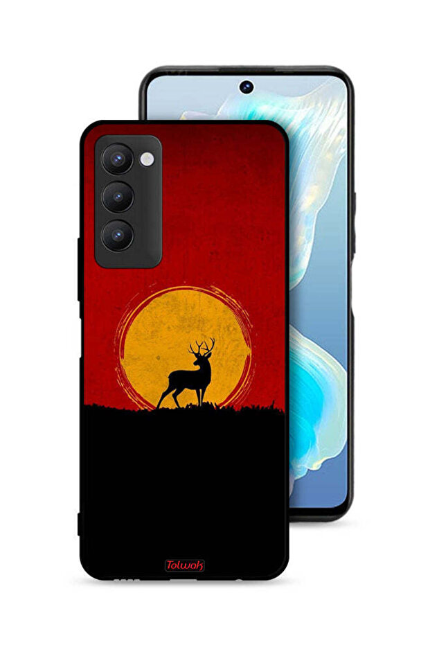 Tecno Camon 18 Protective Case Cover Deer And Moon Artwork