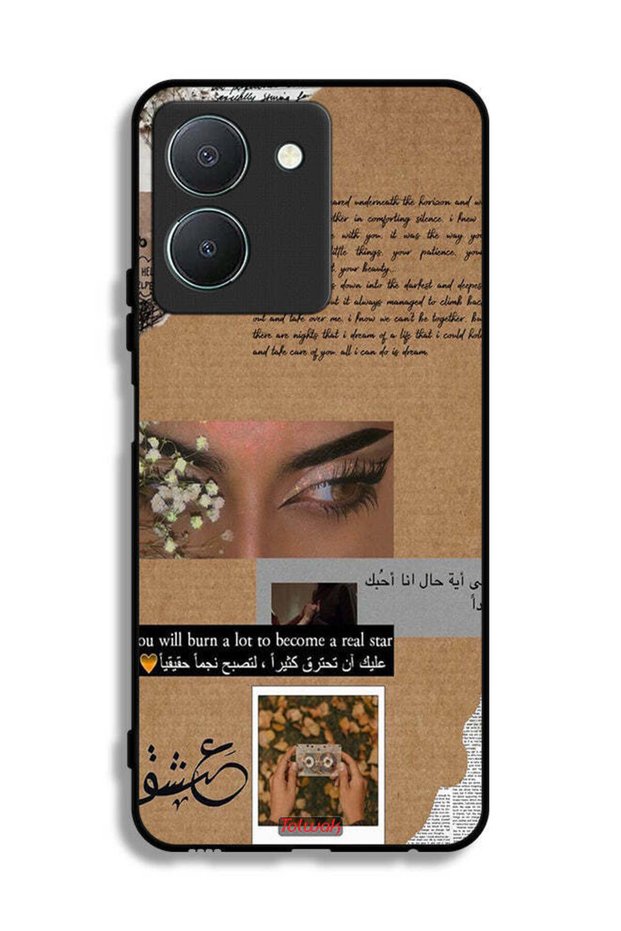 Vivo Y36 5G Protective Case Cover Arabic Quote You Will Burn A Lot To Become A Real Star