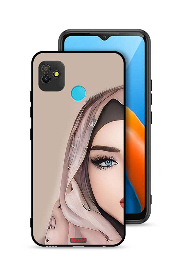 Tecno Pop 5 Protective Case Cover Half Face Girl Art