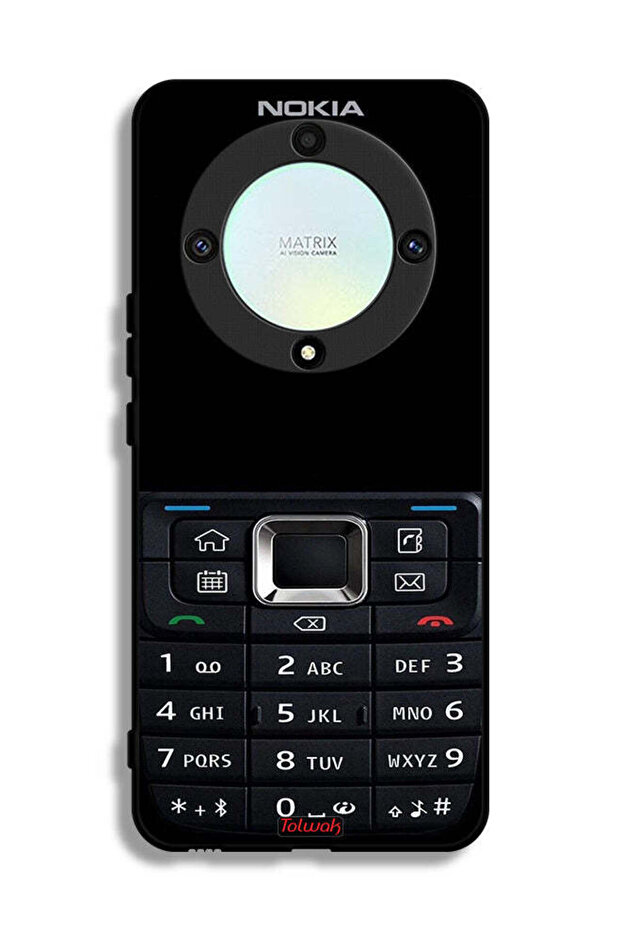Honor X9a Protective Case Cover Old Phone Pattern