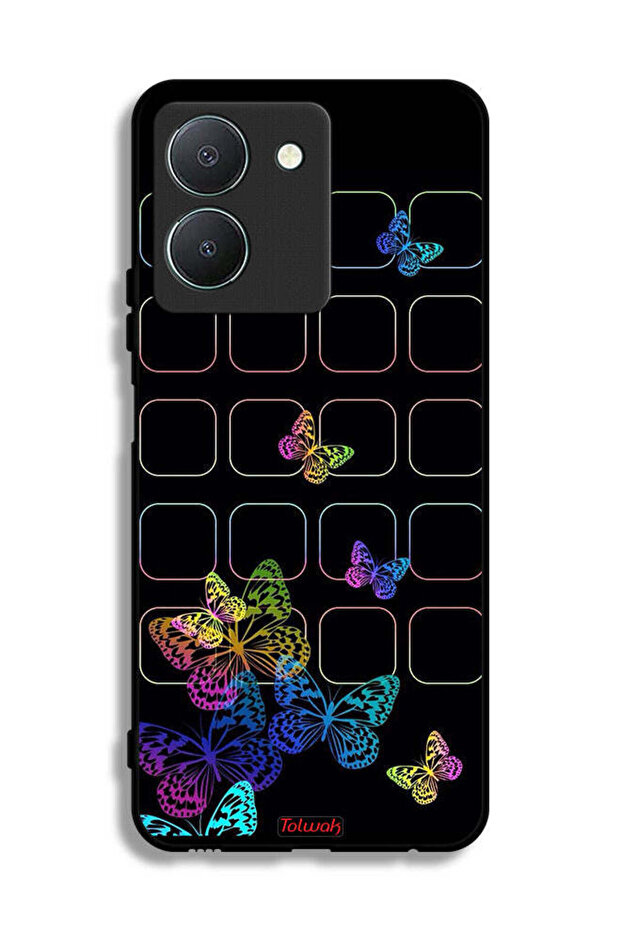 Vivo Y36 4G Protective Case Cover Colorful Butterflies