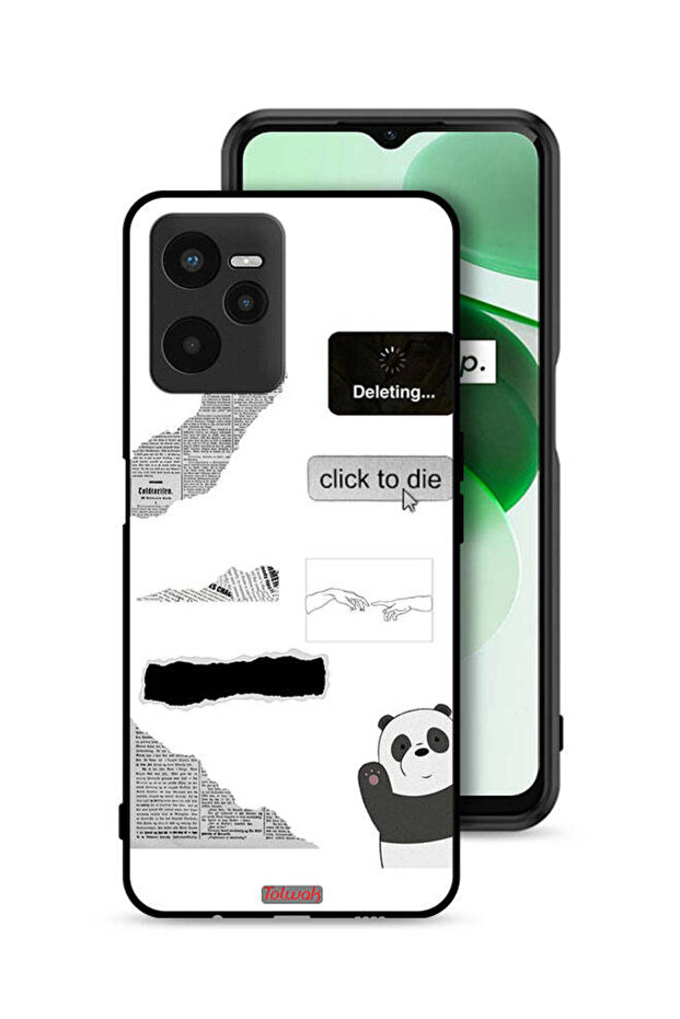 Realme C35 Protective Case Cover Panda Sticker