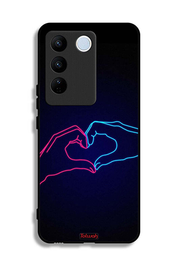 Vivo S16e Protective Case Cover Touching Hand Making Heart