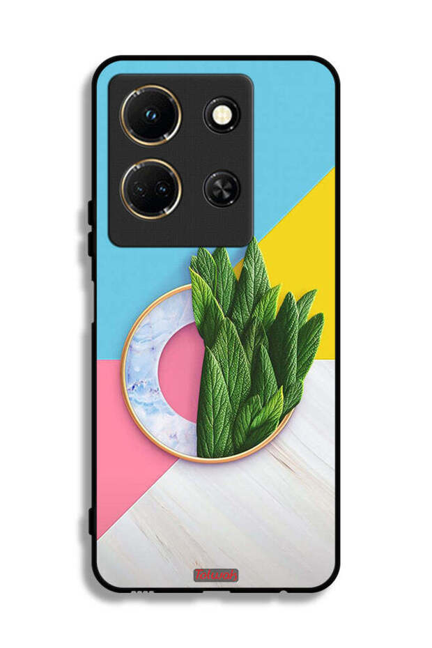 Infinix Note 30 Protective Case Cover Leaves Abstract Pattern