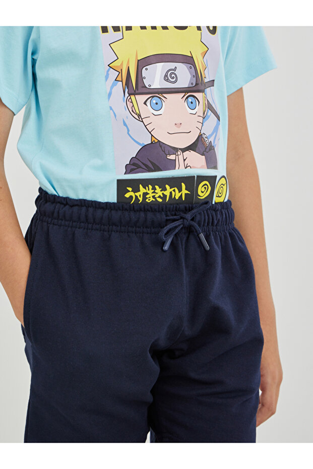 Solid Shorts with Drawstring - 3