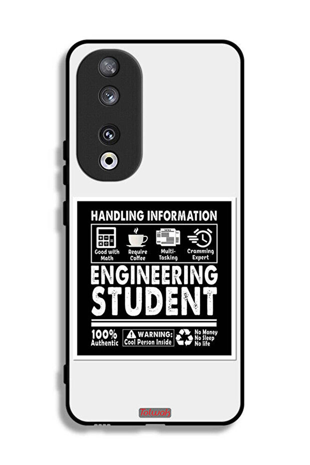 غطاء حماية لهاتف Honor 90 - ملصق طالب هندسة