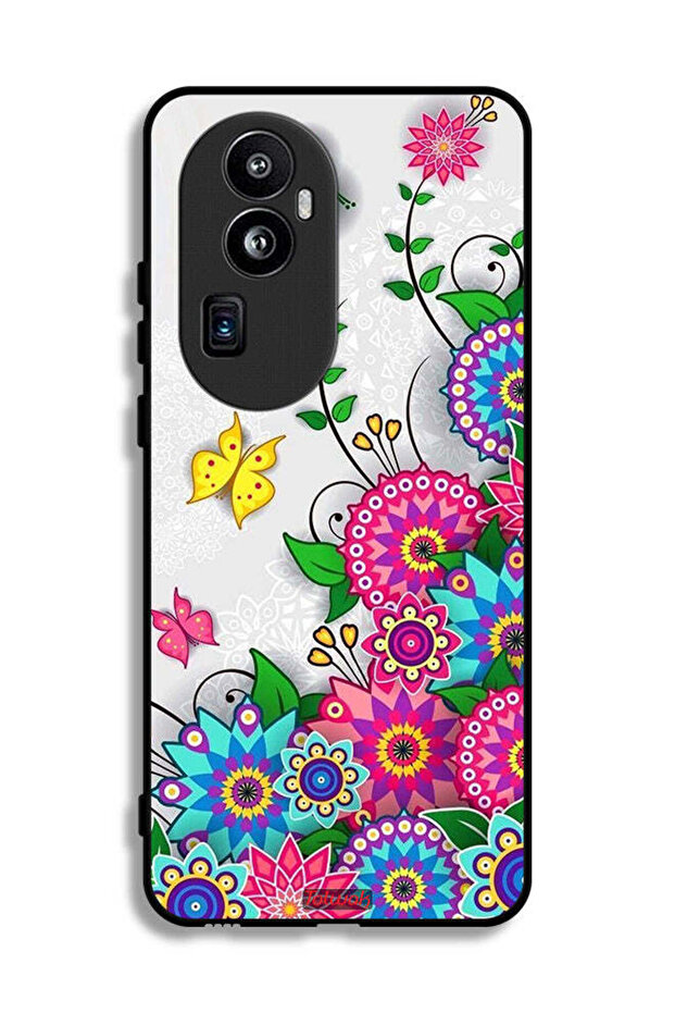 غطاء حماية لهاتف Oppo Reno10 Pro Plus - زهور ماندالا