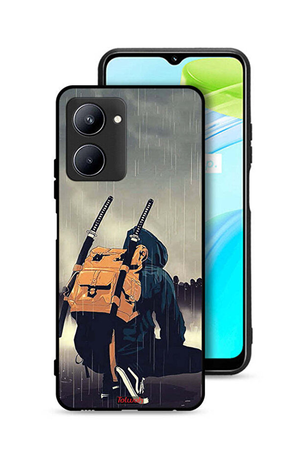 غطاء حماية Realme C33 بتصميم سيف ساموراي الرقمي
