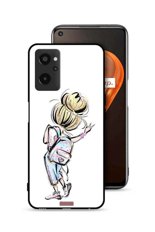 Realme 9i 4G Protective Case Cover Back To School Girl Art