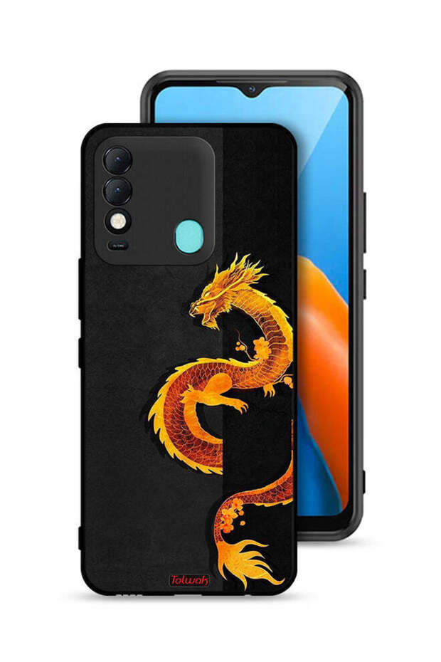 غطاء حماية لهاتف تكنو سبارك 8 برسومات التنين