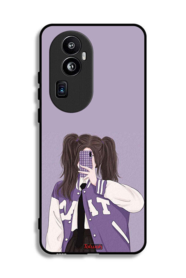 غطاء حماية لهاتف Oppo Reno10 Pro Plus لالتقاط صور سيلفي