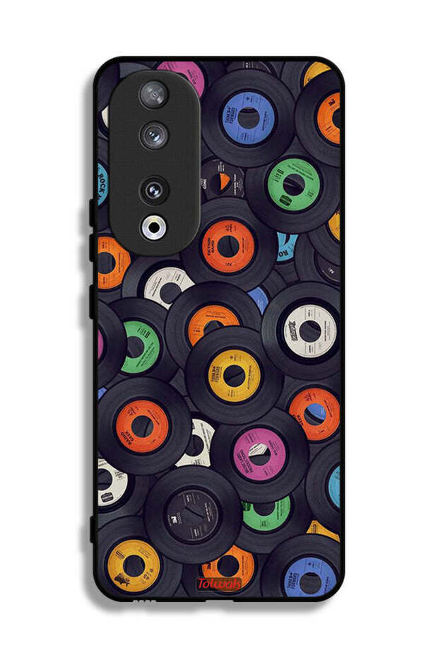 غطاء حماية لهاتف Honor 90 بنمط أقراص مضغوطة - 1