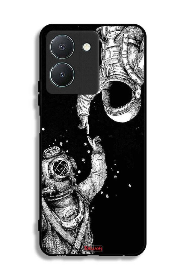 غطاء حماية لهاتف Vivo Y36 4G بتصميم رواد فضاء