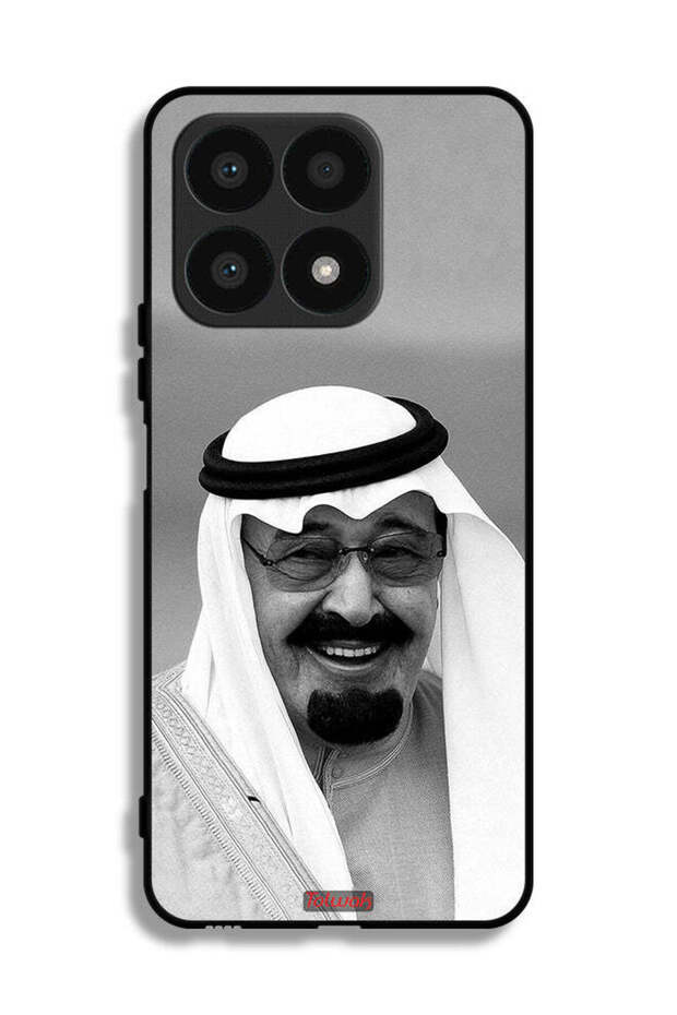 غطاء حماية لهاتف Honor X8a صورة الملك عبد الله مبتسمًا