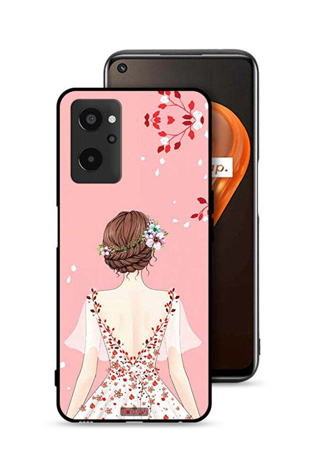 Realme 9i 4G Protective Case Cover Standing Girl Art