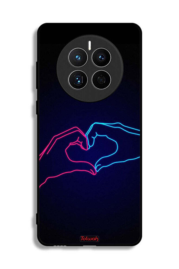 Huawei Mate 50E Protective Case Cover Touching Hand Making Heart