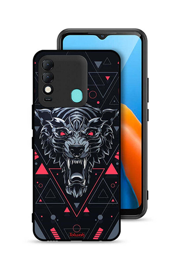 Tecno Spark 8 Protective Case Cover Scrolling Wolf