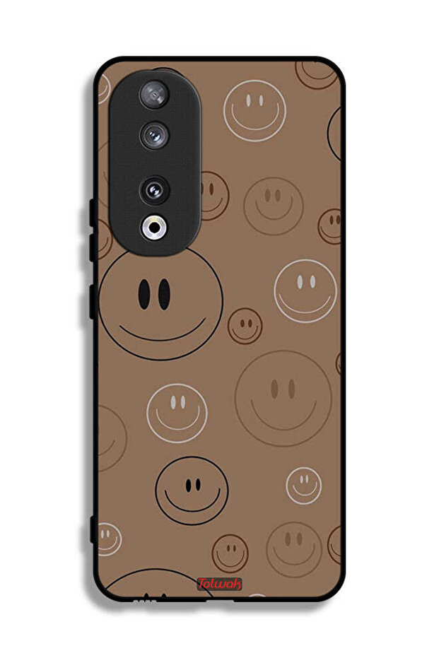 غطاء حماية لهاتف Honor 90 بنقشة وجوه مبتسمة - 1