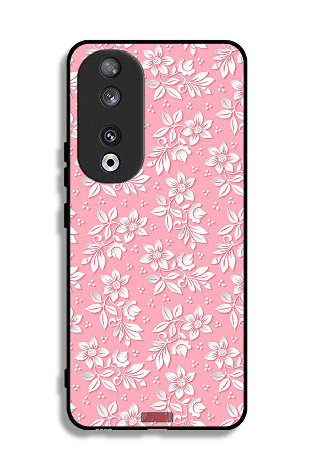 Honor 90 Protective Case Cover Flowers Background Pattern