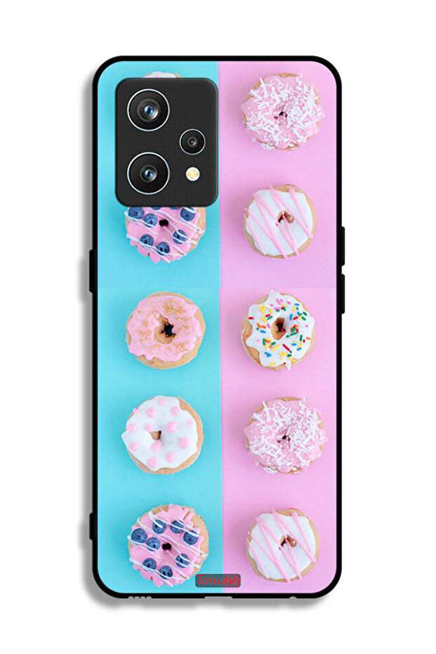 غطاء حماية لهاتف Realme 9 Pro Plus بنقشة دوناتس هيذر