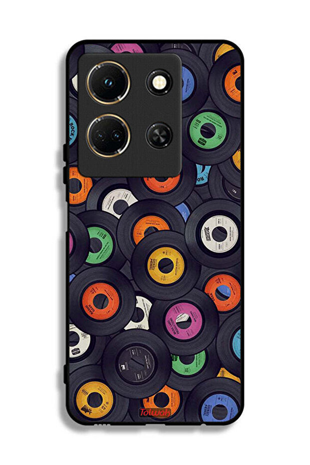 غطاء حماية لجهاز Infinix Note 30 بنمط CDs - 1