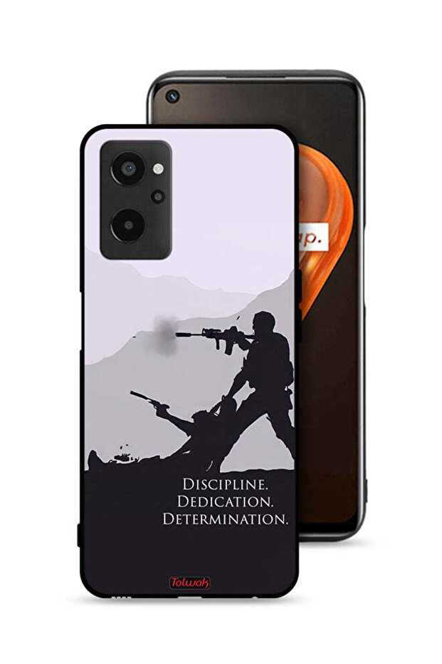 Realme 9i 4G Protective Case Cover Discipline Dedication Determination