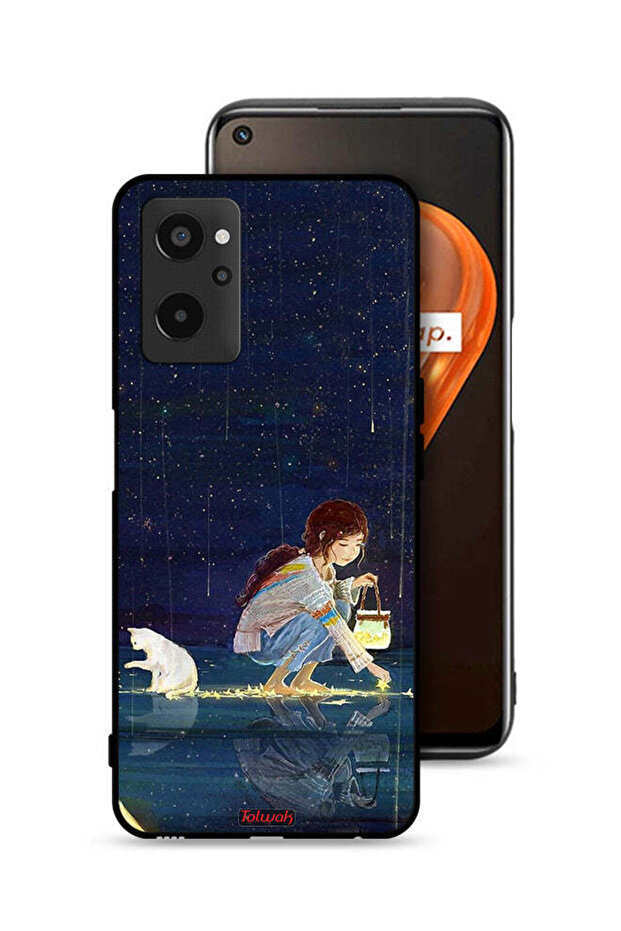 Realme 9i 4G Protective Case Cover Collecting Stars Art