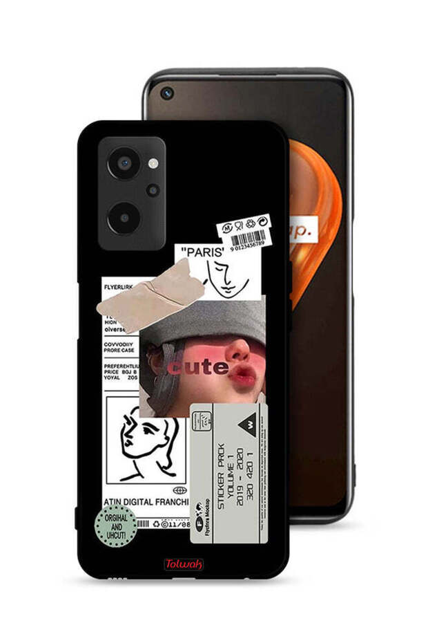 Realme 9i 4G Protective Case Cover Cute Sticker