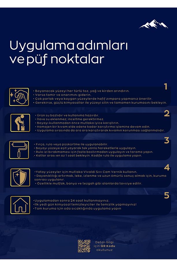 Tüm Yüzeylere Uygun Su Bazlı Lüks Dönüşüm Boyası 1LT - Dolap - Mobilya - Fayans - Mutfak-Banyo - 5