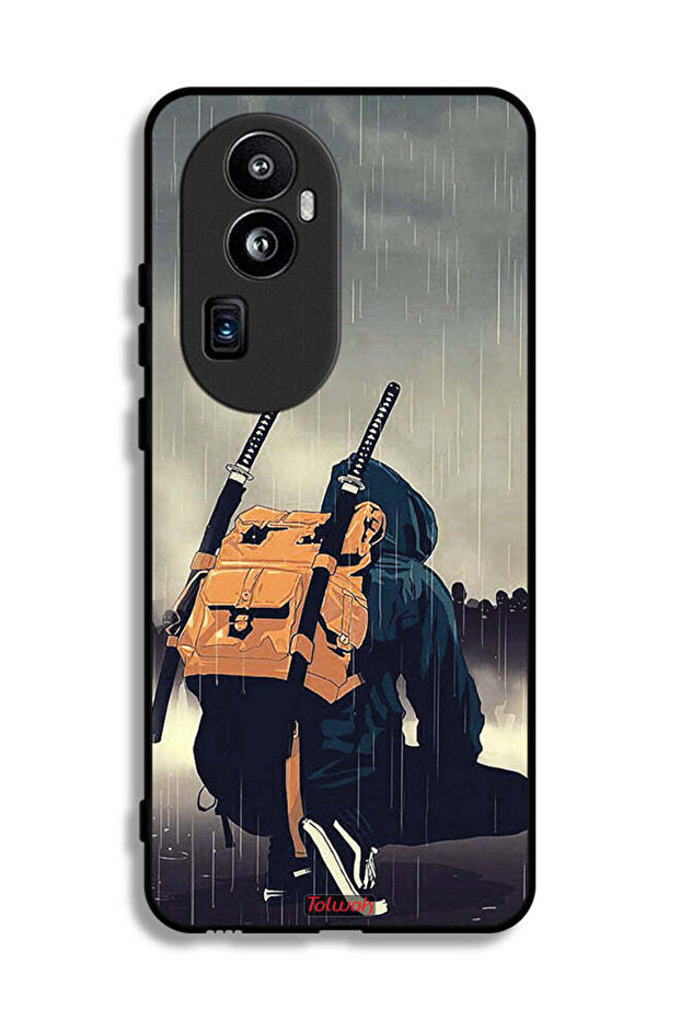 غطاء حماية Oppo Reno10 Pro Plus بتصميم سيف ساموراي رقمي